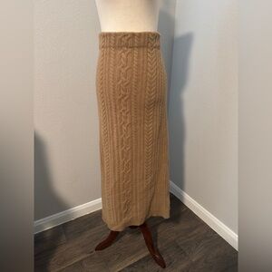 Ralph Lauren Cashmere Blend Cableknit Skirt